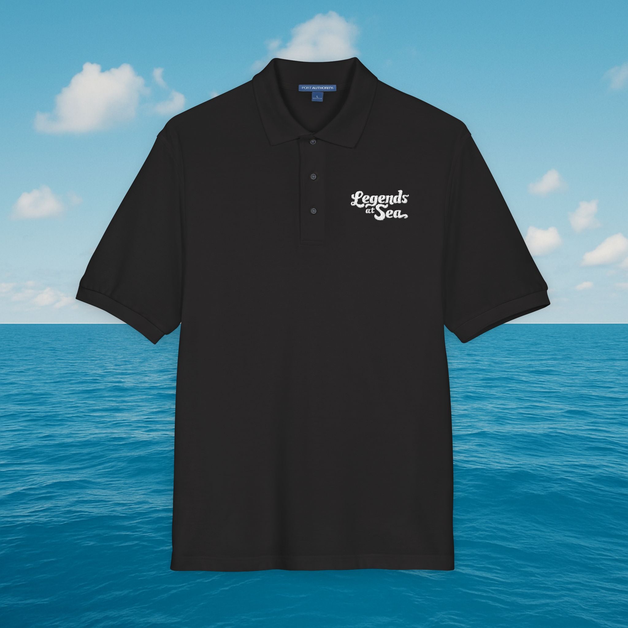 Legends at Sea Embroidered Unisex Polo Shirt
