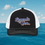 Legends at Sea Embroidered Snapback Trucker Hat