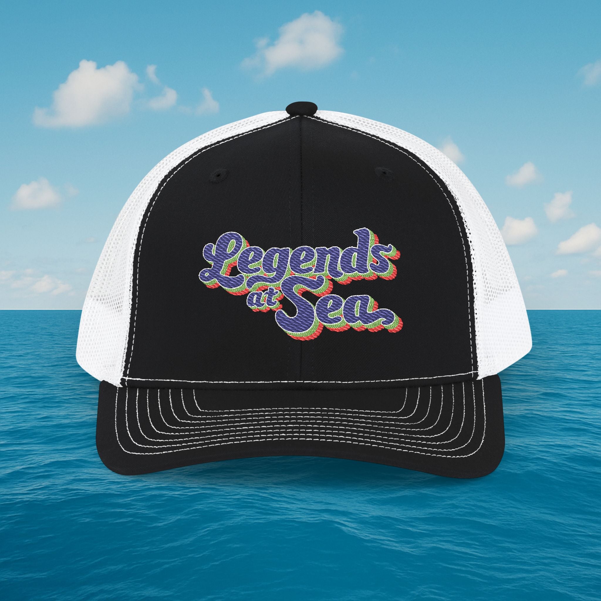 Legends at Sea Embroidered Snapback Trucker Hat