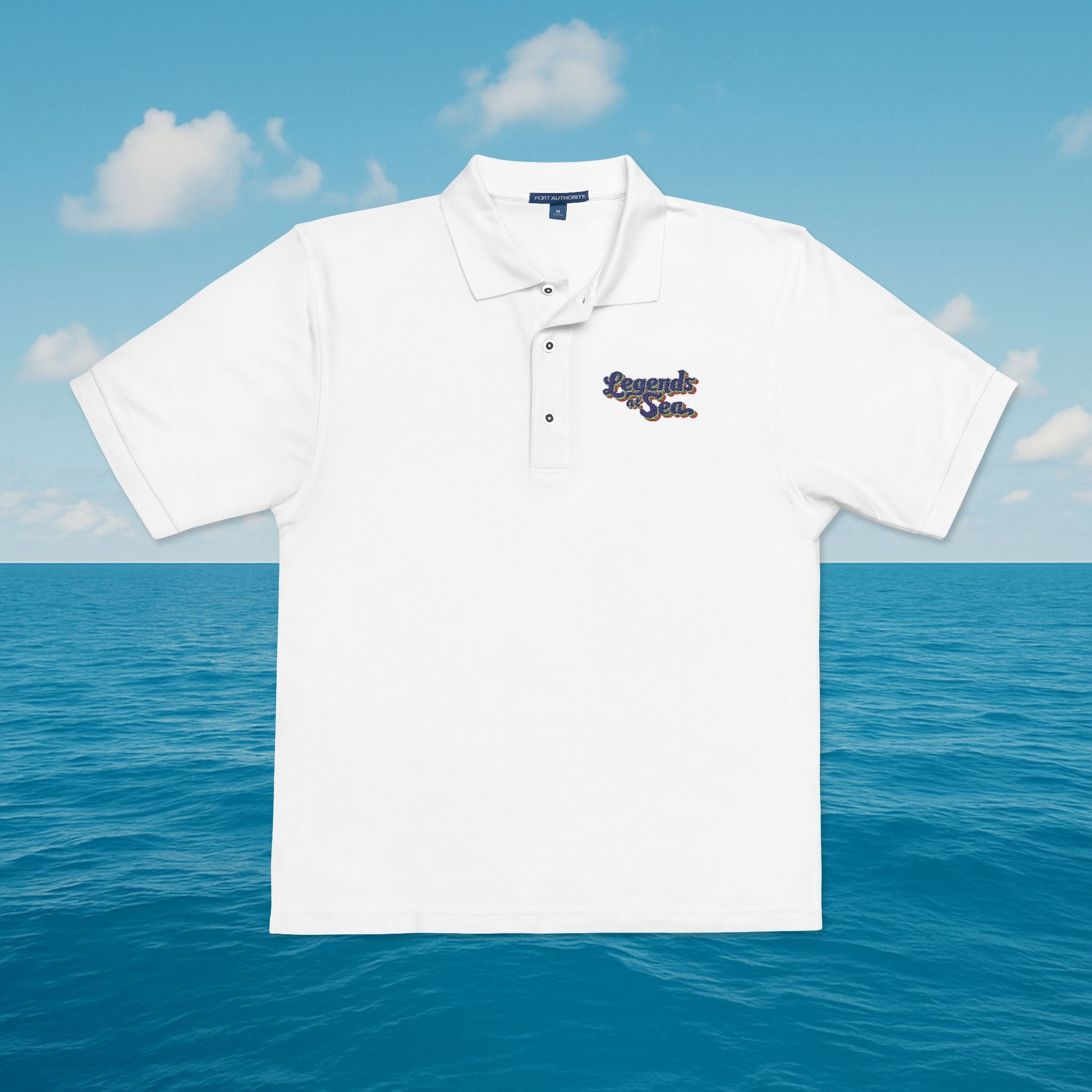 Legends at Sea Embroidered Unisex Polo Shirt