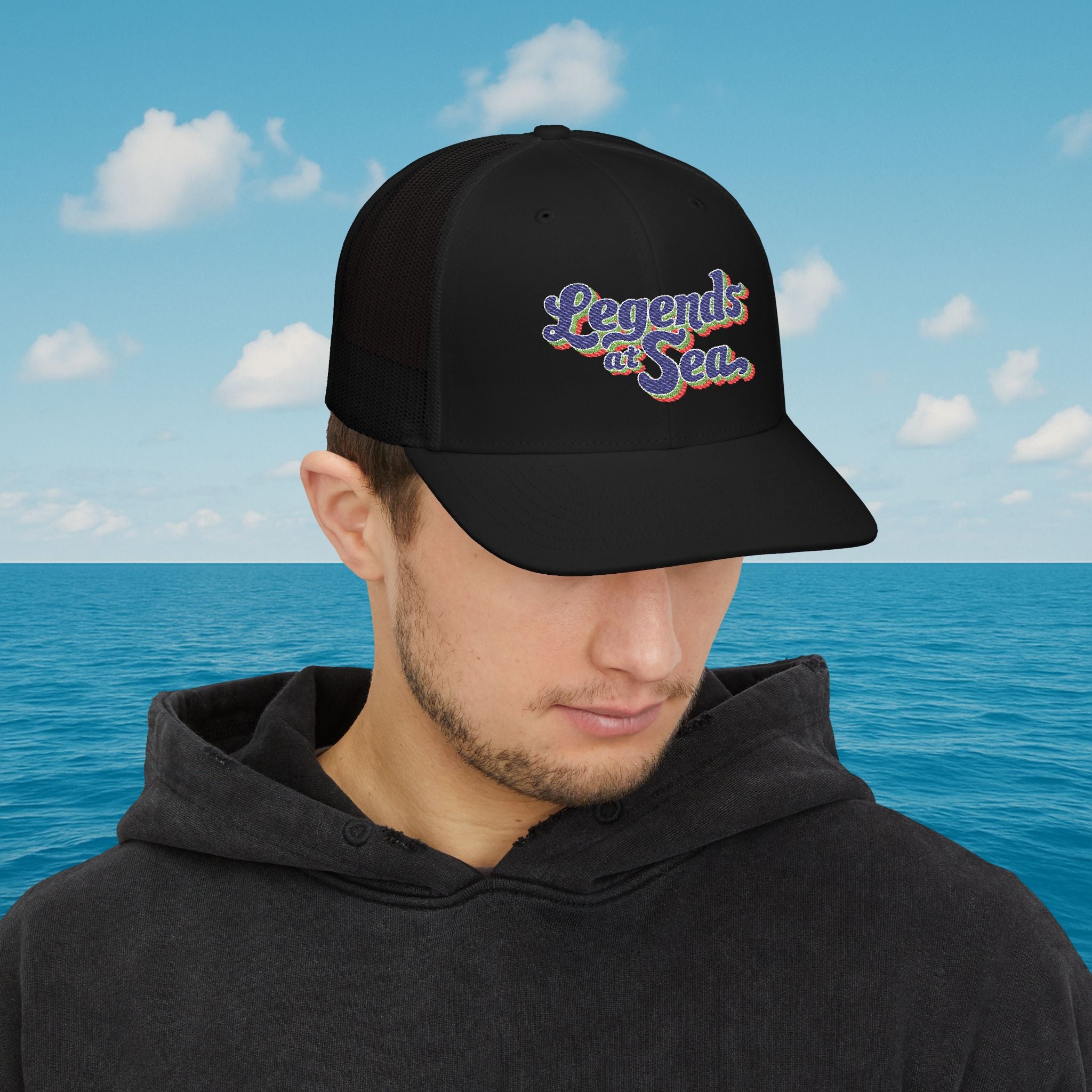 Legends at Sea Embroidered Snapback Trucker Hat