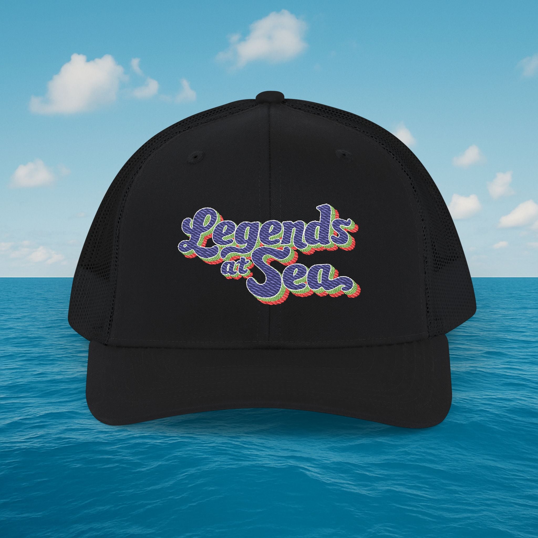 Legends at Sea Embroidered Snapback Trucker Hat