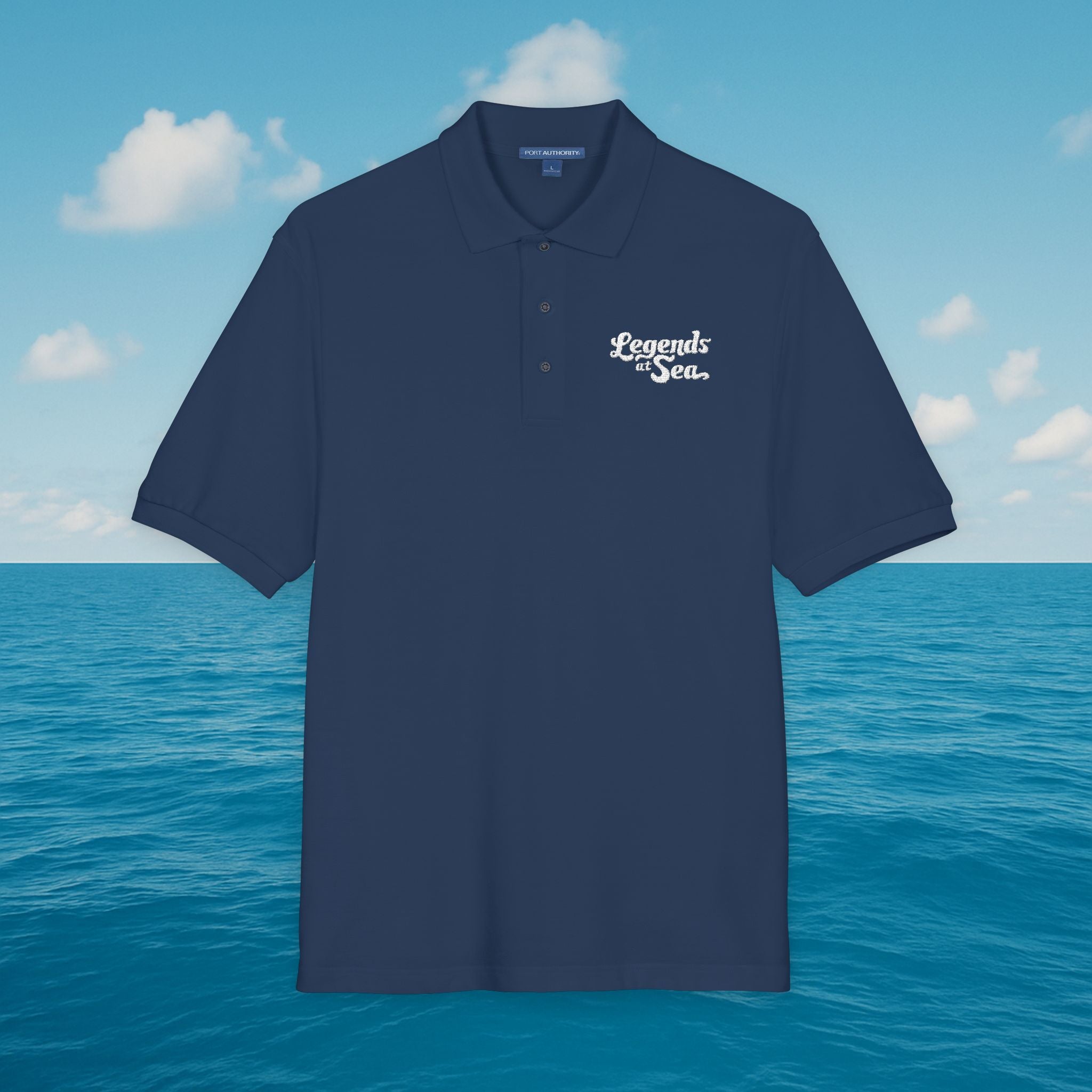 Legends at Sea Embroidered Unisex Polo Shirt
