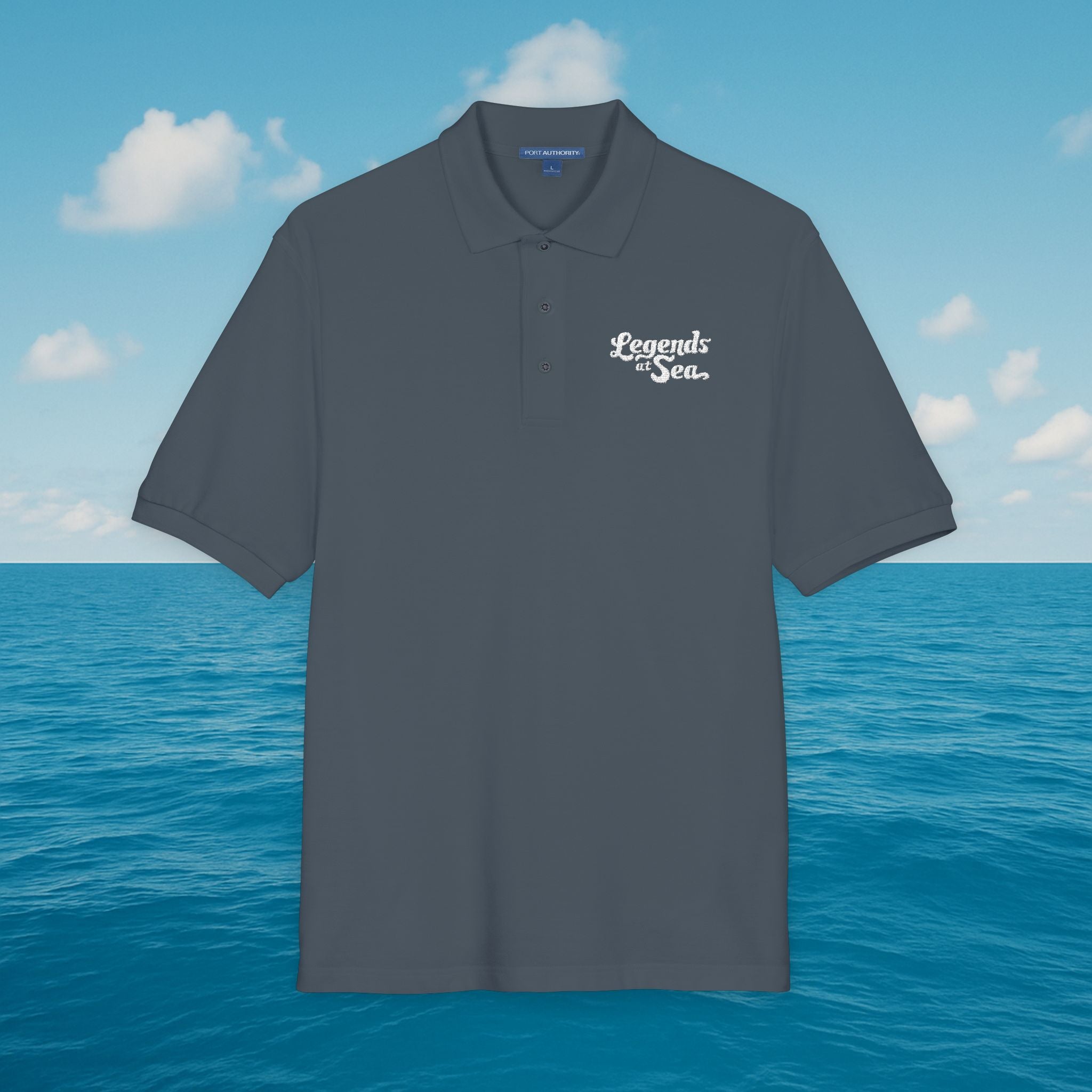 Legends at Sea Embroidered Unisex Polo Shirt