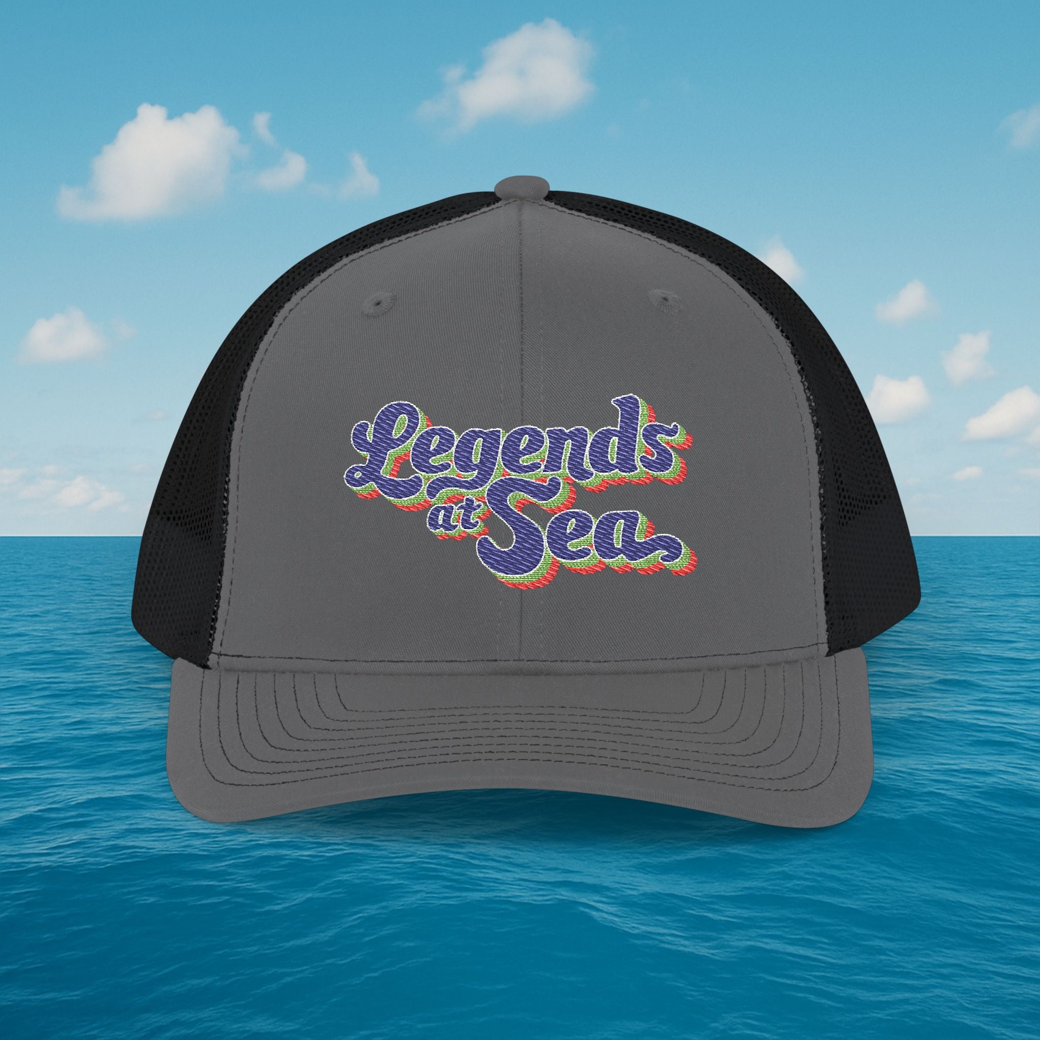 Legends at Sea Embroidered Snapback Trucker Hat