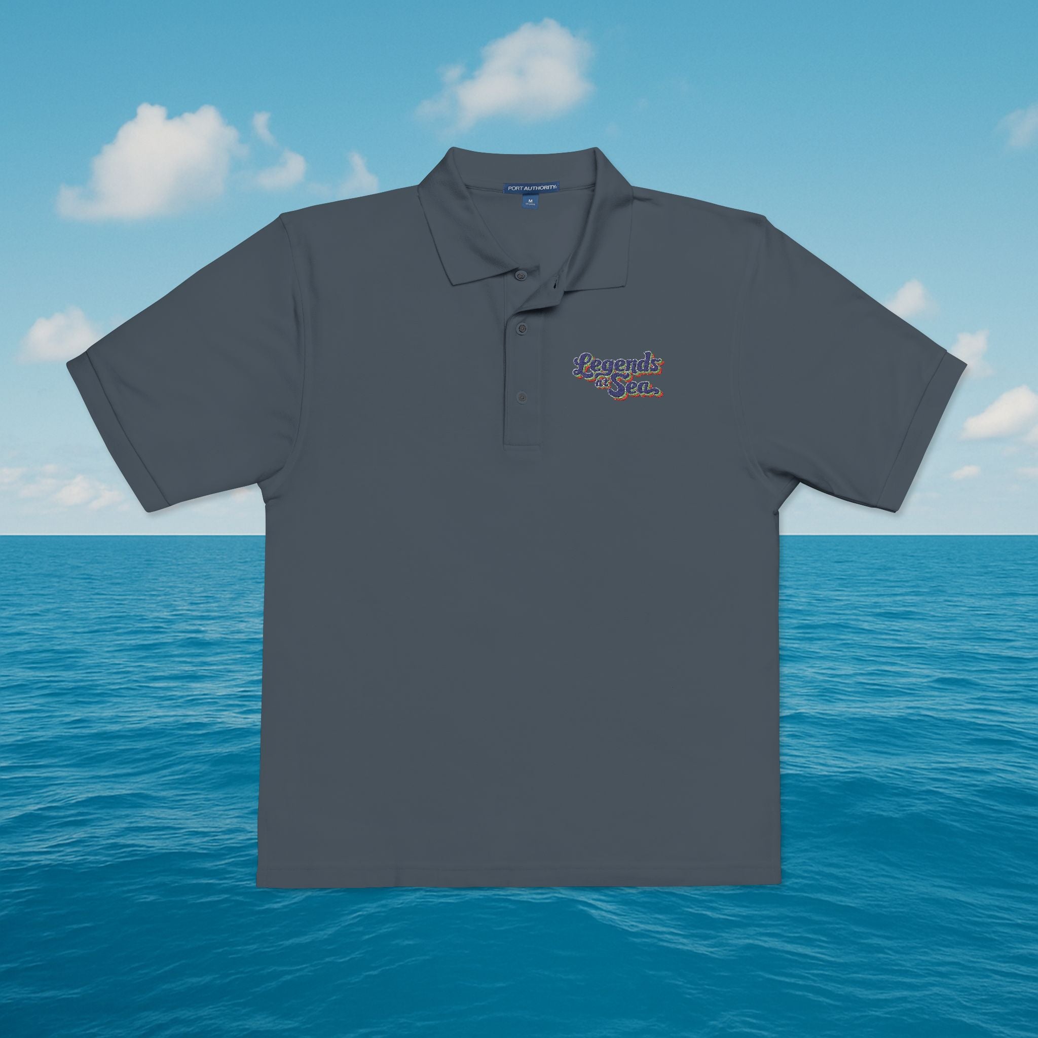 Legends at Sea Embroidered Unisex Polo Shirt