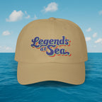 Legends at Sea Retro Script Embroidered Cotton Cap