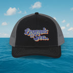 Legends at Sea Embroidered Snapback Trucker Hat