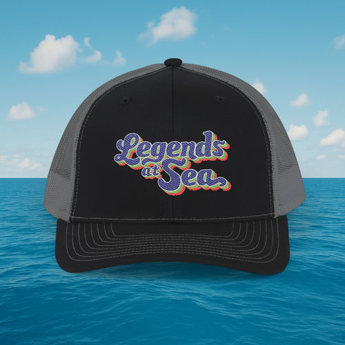 Legends at Sea Embroidered Snapback Trucker Hat