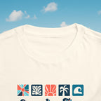 Legends at Sea Retro Tropical Tiles Toddler T-Shirt