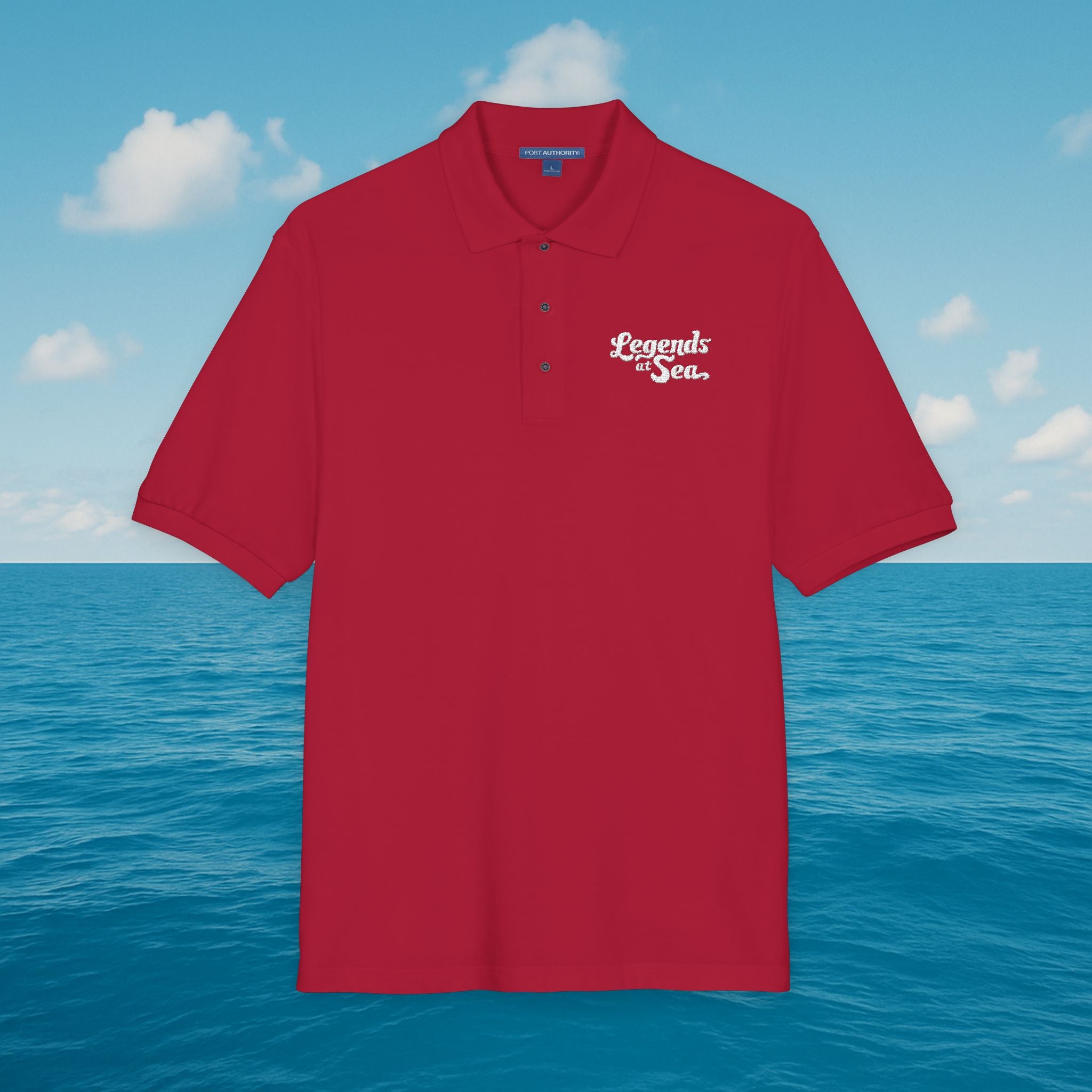Legends at Sea Embroidered Unisex Polo Shirt