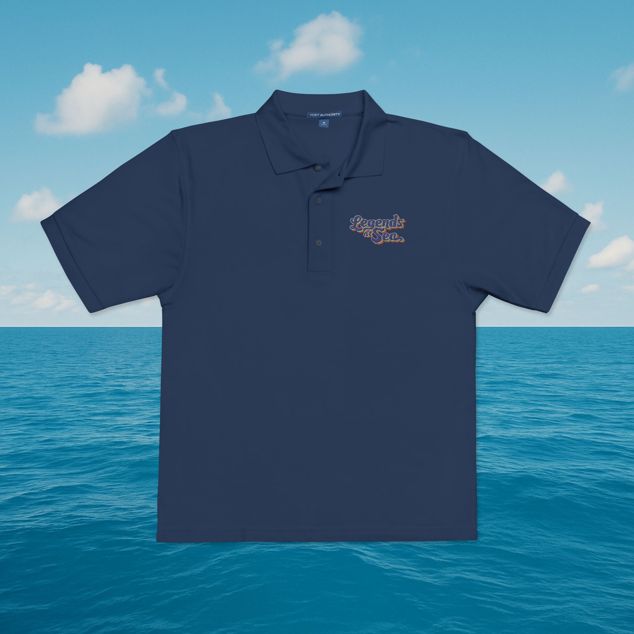 Legends at Sea Embroidered Unisex Polo Shirt