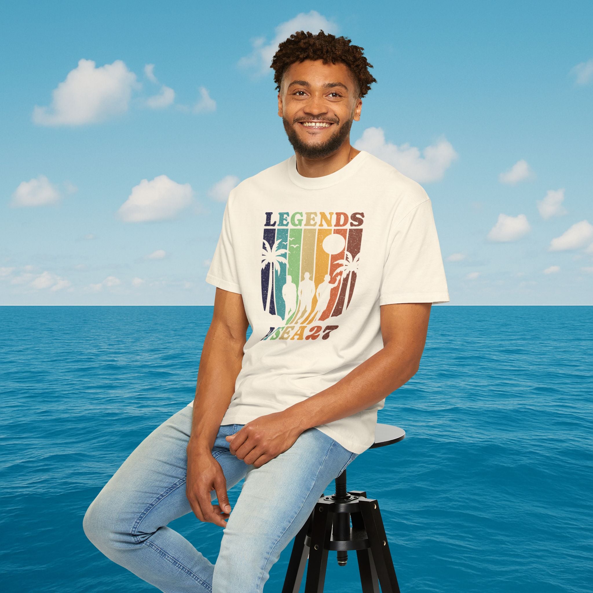 Legends at Sea Retro Sunset Trio T-Shirt