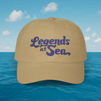 Legends at Sea Retro Script Embroidered Cotton Cap