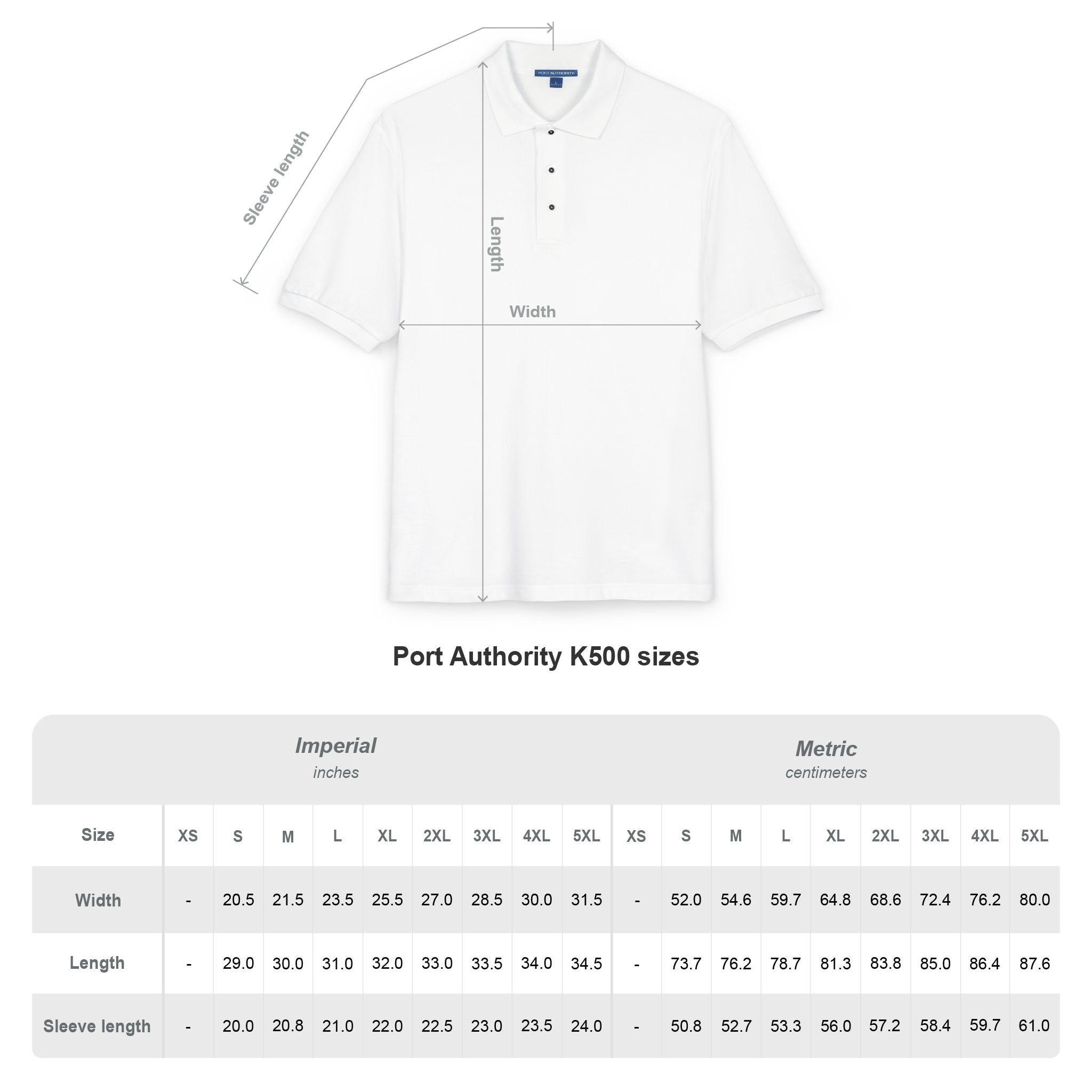 Legends at Sea Embroidered Unisex Polo Shirt