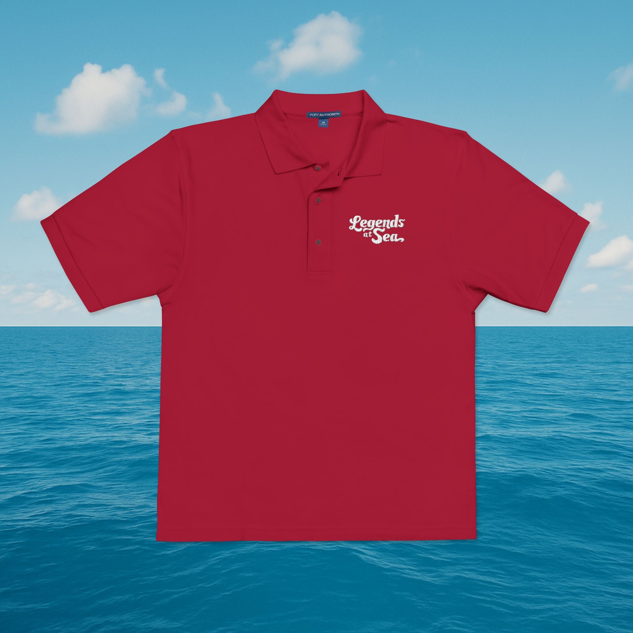Legends at Sea Embroidered Unisex Polo Shirt