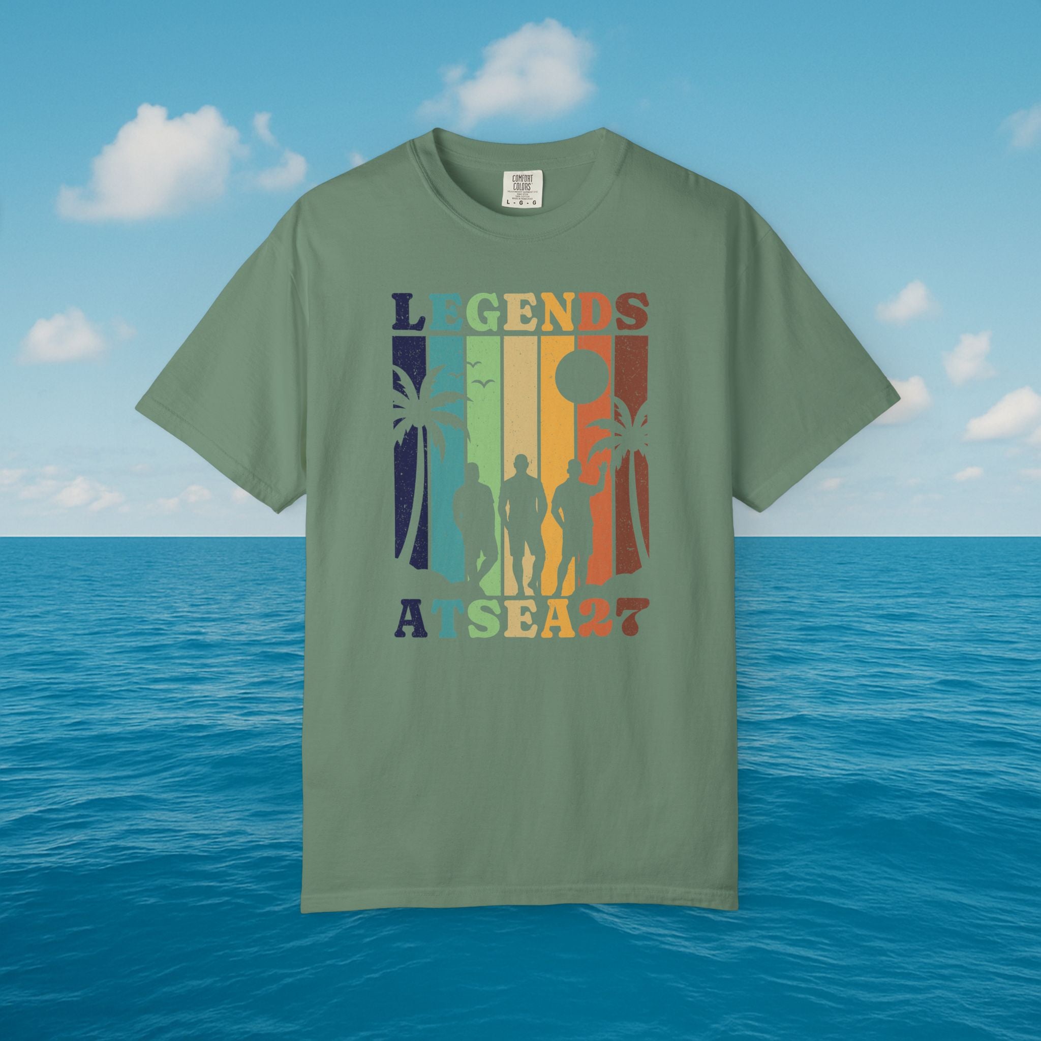 Legends at Sea Retro Sunset Trio T-Shirt