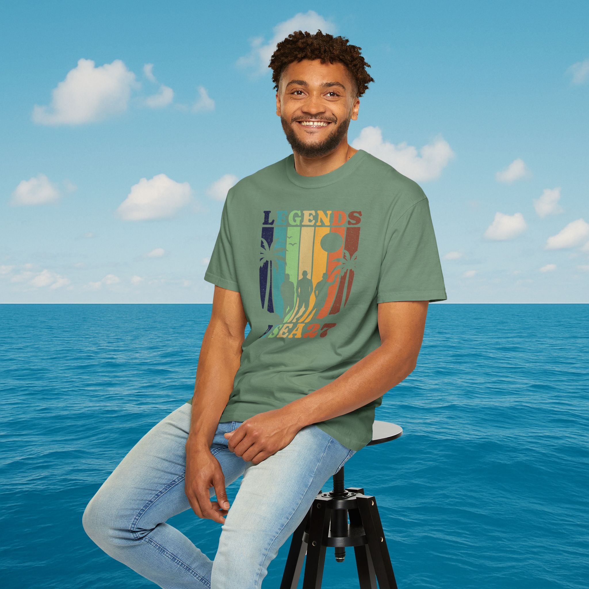 Legends at Sea Retro Sunset Trio T-Shirt