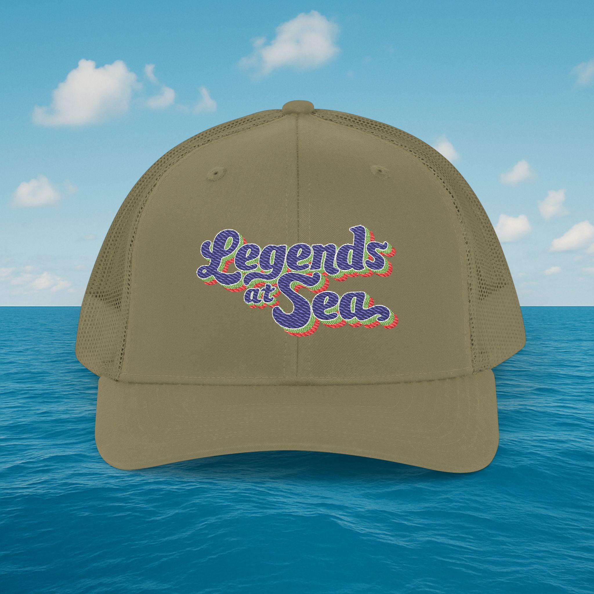 Legends at Sea Embroidered Snapback Trucker Hat