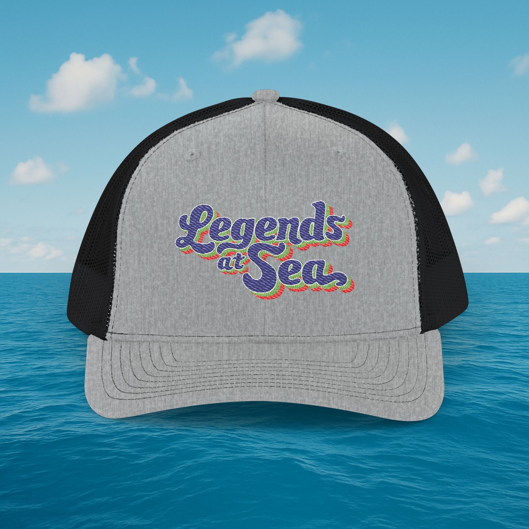 Legends at Sea Embroidered Snapback Trucker Hat