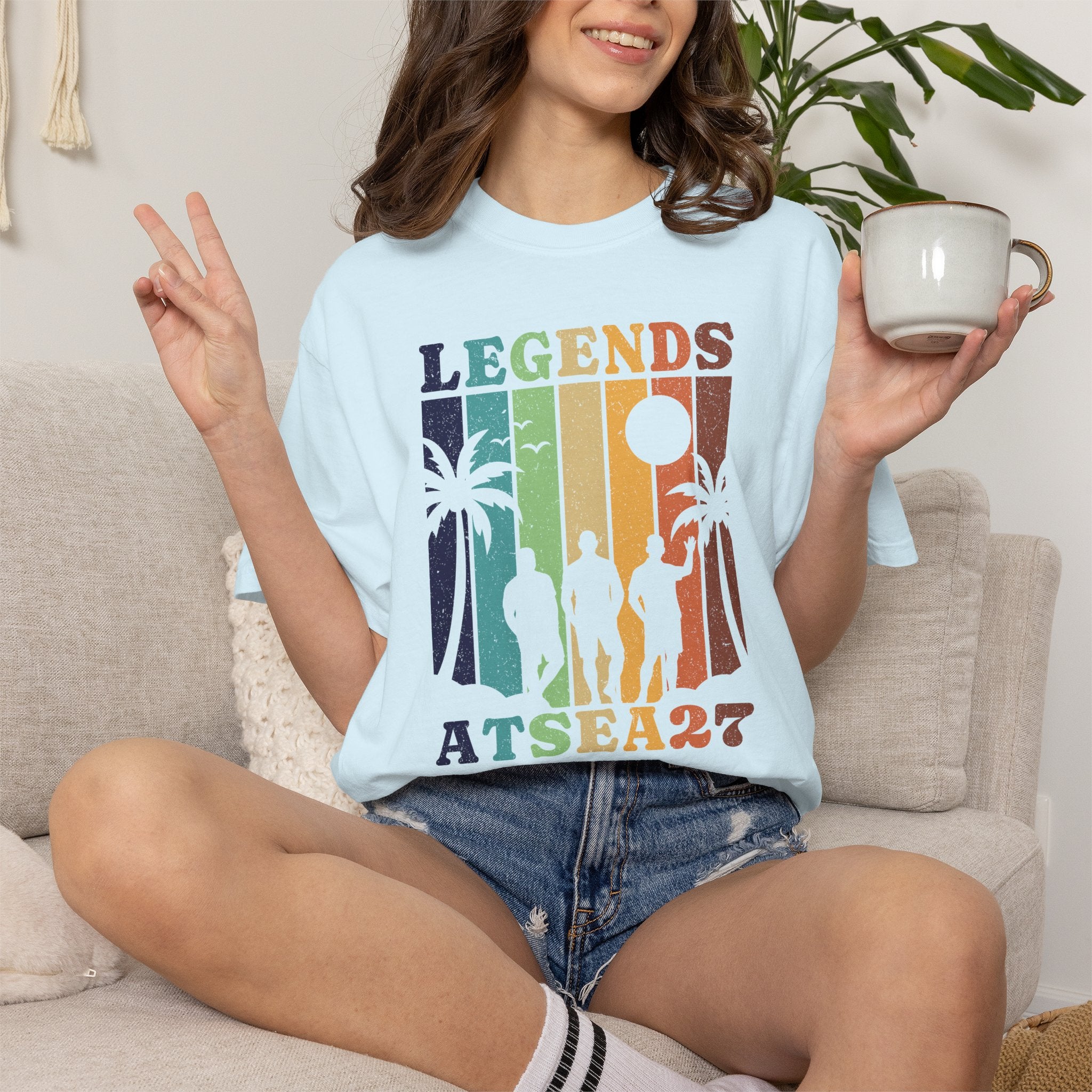 Legends at Sea Retro Sunset Trio T-Shirt
