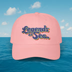 Legends at Sea Retro Script Embroidered Cotton Cap