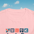 Legends at Sea Retro Tropical Tiles Toddler T-Shirt