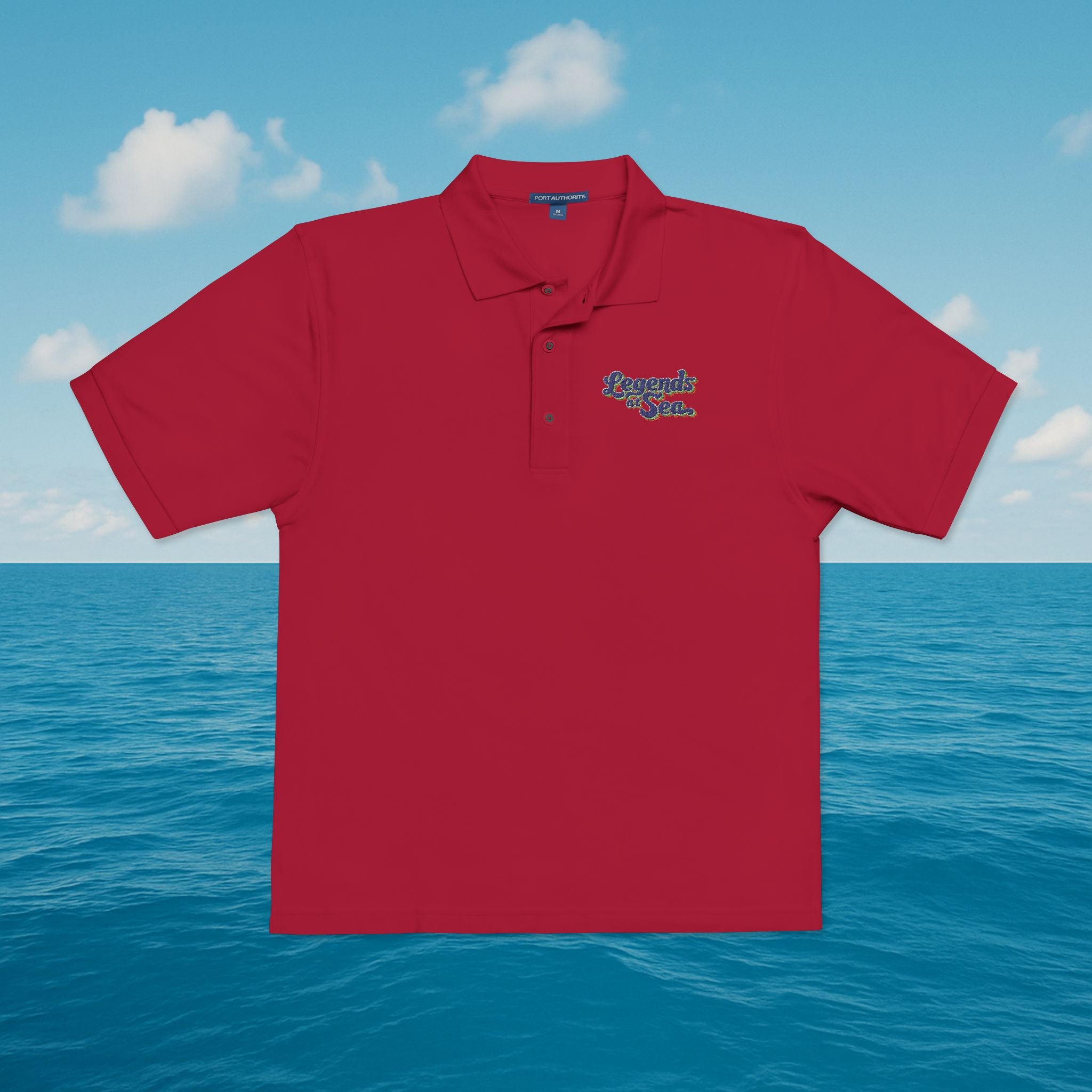 Legends at Sea Embroidered Unisex Polo Shirt
