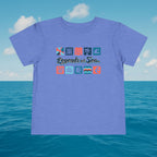 Legends at Sea Retro Tropical Tiles Toddler T-Shirt