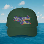 Legends at Sea Retro Script Embroidered Cotton Cap