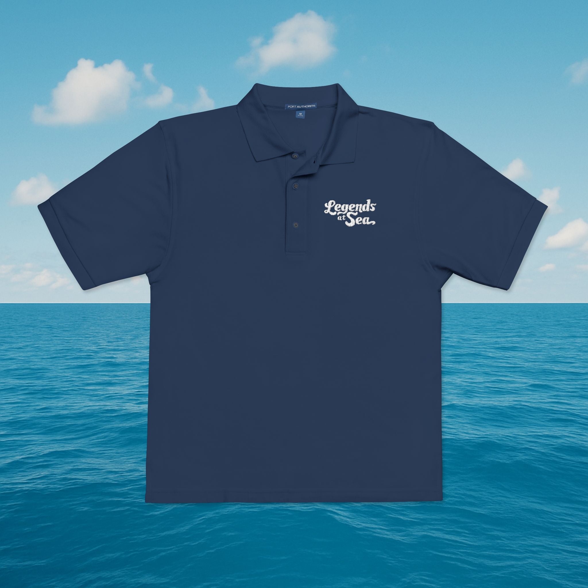 Legends at Sea Embroidered Unisex Polo Shirt