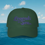 Legends at Sea Retro Script Embroidered Cotton Cap
