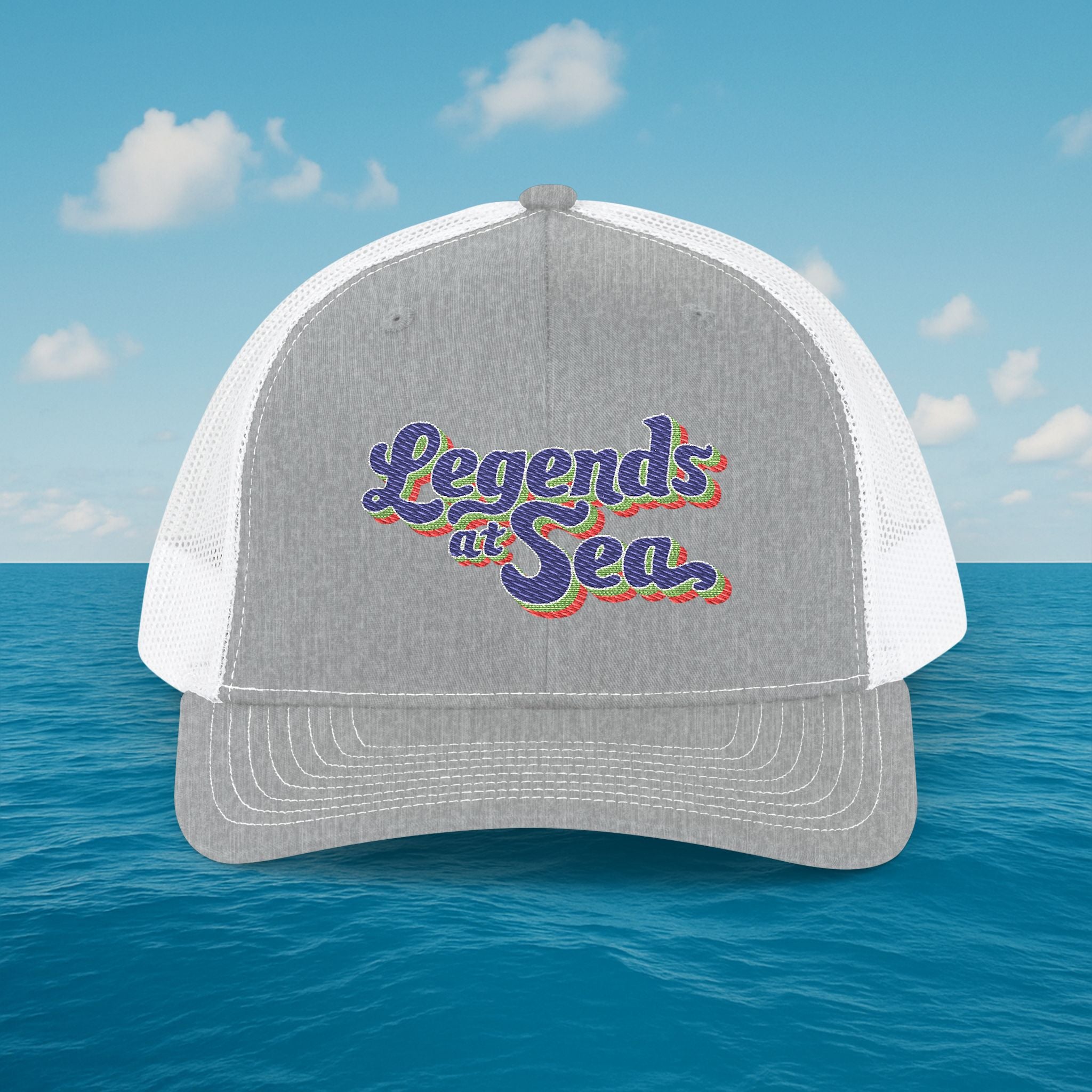 Legends at Sea Embroidered Snapback Trucker Hat