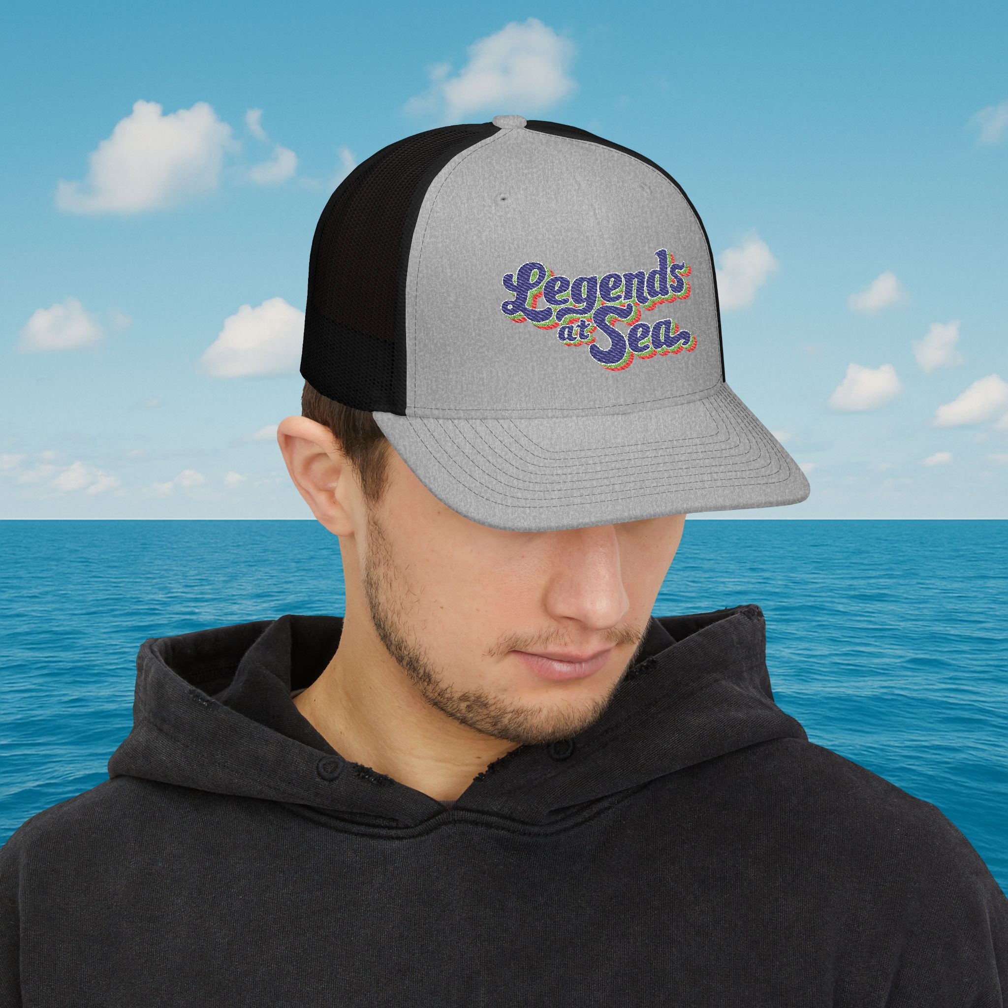 Legends at Sea Embroidered Snapback Trucker Hat