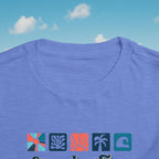 Legends at Sea Retro Tropical Tiles Toddler T-Shirt
